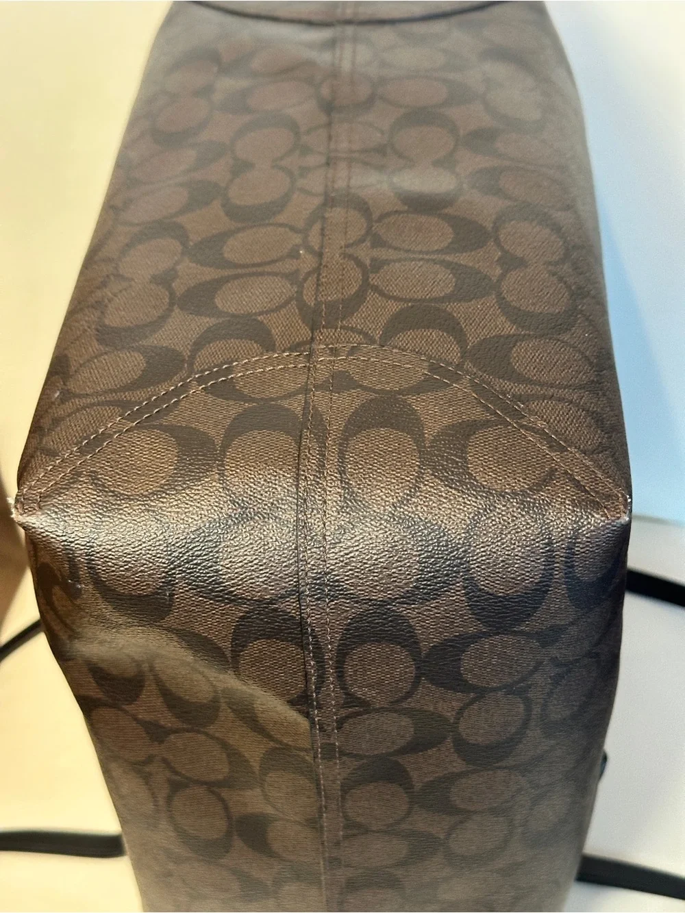 Coach brown signature